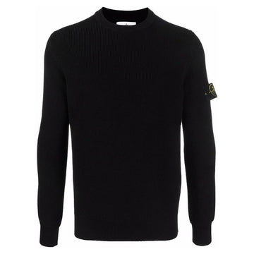 STONE ISLAND Stein 22SS Wappen Rippenstrick Schwarz 7615550D8 V0029 30009845 [P]