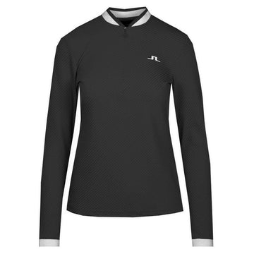 J Lindeberg 23SS LEONORA Mid Layer Half Zip Black AWJS07870 9999 49031086