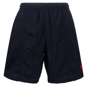 AMI ハートロゴスウィムパンツ ネイビー E21HBW03 393 410 48576859