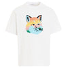 Maison Kitsune Vibrant Fox Head T-Shirt White KM00118KJ0008 P100 48384841 [P]