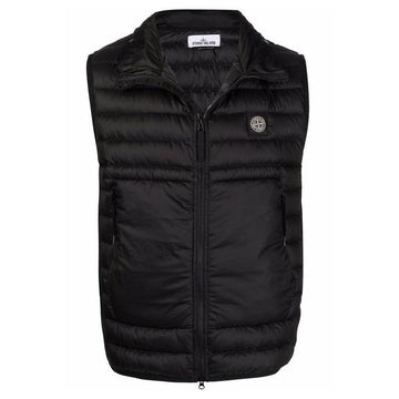 STONE ISLAND ロゴパディングベスト ブラック 7615G0224 V0029 29087719