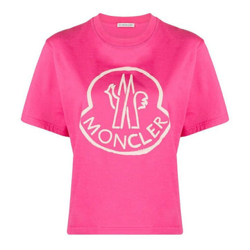 Moncler 23SS Logo Printed Short T-Shirt Pink 8C000 09 829FB 546 48274585