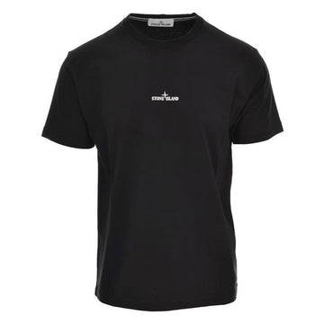 STONE ISLAND Stone T-Shirt mit Signature-Logo auf dem Rücken Schwarz 78152NS89 V0029 47893051