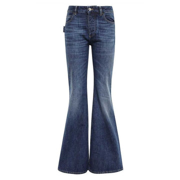 BOTTEGA VENETA 23SS ミディアム ウォッシュド フレア デニムパンツ ミッドブルー 722517 V2EN0 4715 47313774