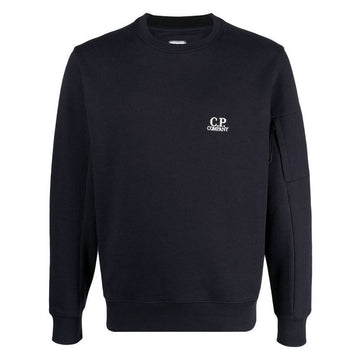 CP Company Fleece Sweatshirt Navy 12CMSS022B 005086W 888 40682516