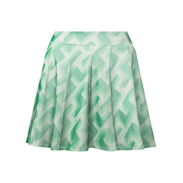 J Lindeberg 22FW JOLIE 3D Monogram Golf Skirt Green GWSD06291 M472 46811945