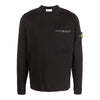 STONE ISLAND Stone 22SS Wappen-Patch-Taschen-Strick schwarz 7615517B8 V0029 46780663 [P]