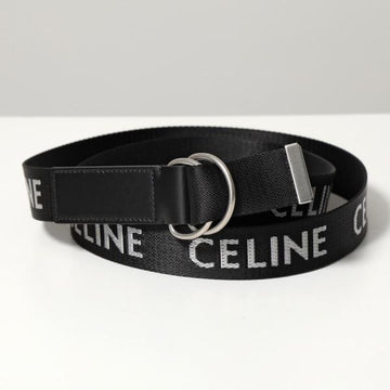 CELINE ジャカードテキスタイルとカーフスキンのミディアムダブルリングベルト 147736783
