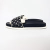 Valentino Navy Rockstud Spike Slippers 36/230 154944016 [P]