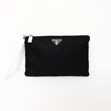 Prada Nylon Saffiano Black Pouch Clutch 2NH006 154945247