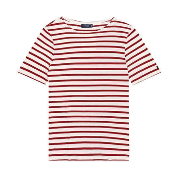 SAINT JAMES Levente Modern Stripe Unisex T-Shirt 9863 ECRU 144734741 [P]