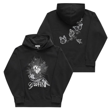 GANNI Isoli Herz Logo Frauen Hoodie T4082 252 144592093