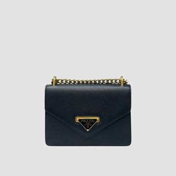 PRADA サフィアーノ 三角ロゴ チェーンショルダーバッグ 1BD200 154945791