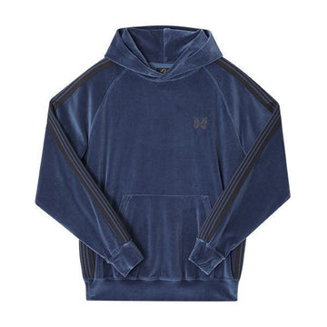 Needles Men's Hoodie NS252 B-Smoke Blue 151104349