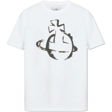 Vivienne Westwood Classic Stencil ORB T-Shirt White 3G010033 J001M A401 153208983