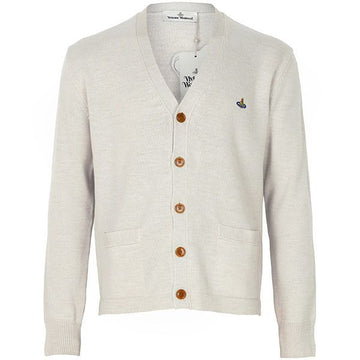 Vivienne Westwood 25FW Grey Melange ORB Alex Wool Cardigan 27010014 Y002M P403 151255430