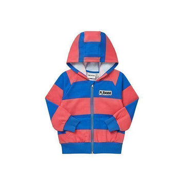 MINI RODINI フード ストライプ キッズフードジャケット 2372018528 62290895
