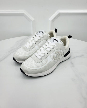 CHANEL テニススウェードスニーカー G38800 37.5 154952045