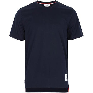 THOM BROWNE ネイビー サイド スリット Tシャツ MJS067A 00042 415 125258613