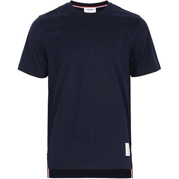 THOM BROWNE ネイビー サイド スリット Tシャツ MJS067A 00042 415 125258613