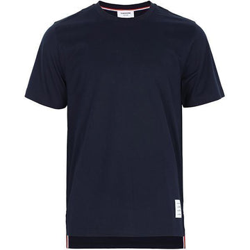 THOM BROWNE Navy Side Slit T-Shirt MJS067A 00042 415 125258613