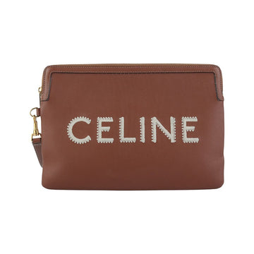 Celine Quir Logo Embroidered Hand Strap Small Clutch Bag 36987-2 154954711