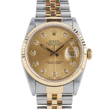 Rolex Datejust 36 Combination 10P Diamond Men's Watch 16233 154955052