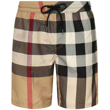 BURBERRY 25SS GUILDES チェック スイム ショートパンツ アーカイブベージュ 8107272 151198527