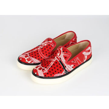 Hermes Logo Slip-On Red 37 154992741