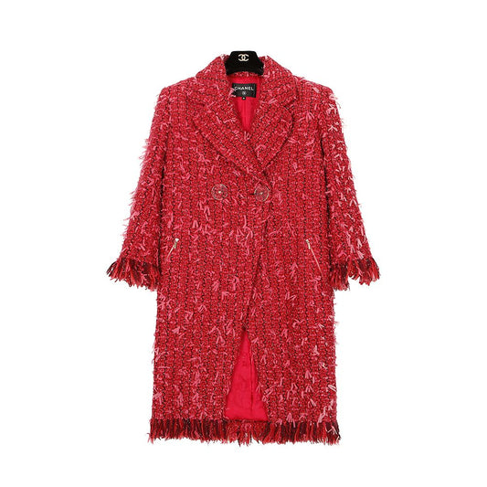CHANEL Tweed Coat Size 40 P56780 154768863 [P]