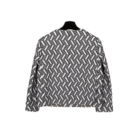CHANEL Geometric Tweed Jacket 40 154768879 [P]