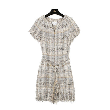 CHANEL Tweed Dress Size 40 P57900 154769877