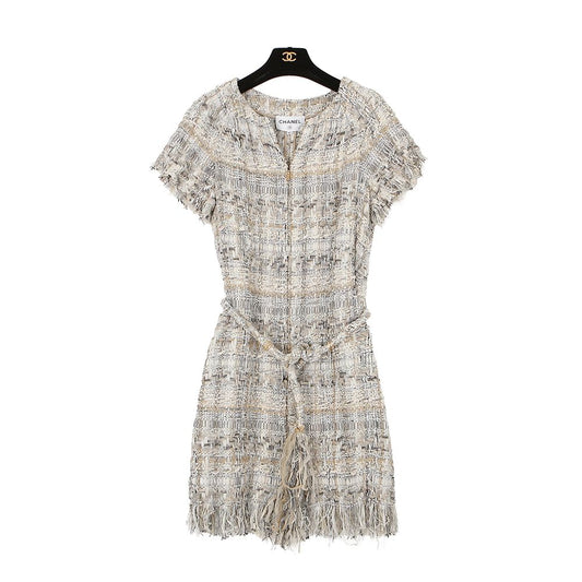 CHANEL Tweed Dress Size 40 P57900 154769877 [P]