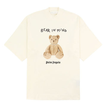PALM ANGELS オフホワイト ベア イン マインド ルーズ 半袖 Tシャツ PWAA017 F24JER005 0360 154993691