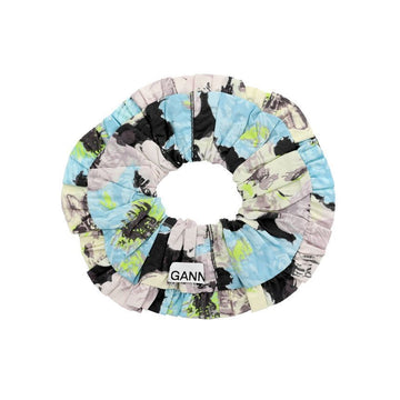 Ganni Floral Scrunchie Hairband A6576 999 144592023