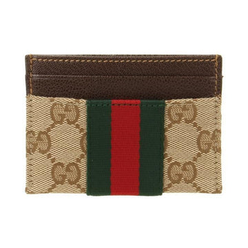 Gucci Web Detail GG Card Case 154994105