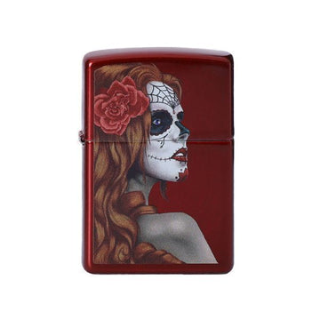 other Zippo Lighter Death Day Girl Candy Apple Red Lighter ZP28830 127540953