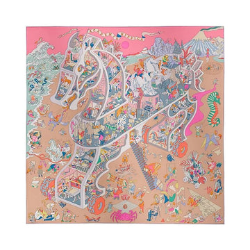 Hermes Hippica Care 90 Women Silk Scarf H004281S 06 154994726