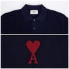 AMI Heart Logo Short Sleeve Polo Shirt 98077922 [P]