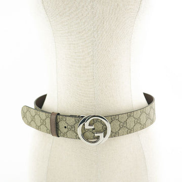 GUCCI Damen Gürtel GG Supreme Canvas Beige Braun 154995413