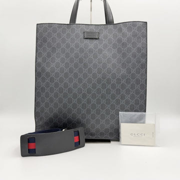 GUCCI Canvas Supreme Tote Bag Schwarz Groß 495559 154995448