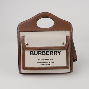 BURBERRY ポケットミニトートショルダーバッグ 8031746 154049733