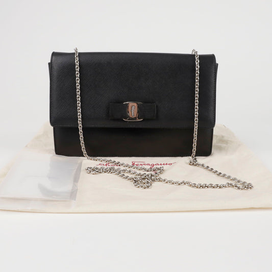 Salvatore Ferragamo Chain Shoulder Crossbody Bag 21 D855 154325160 [P]