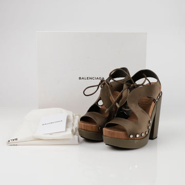 BALENCIAGA スタッズサンダルヒール 37サイズ 410953 154390483
