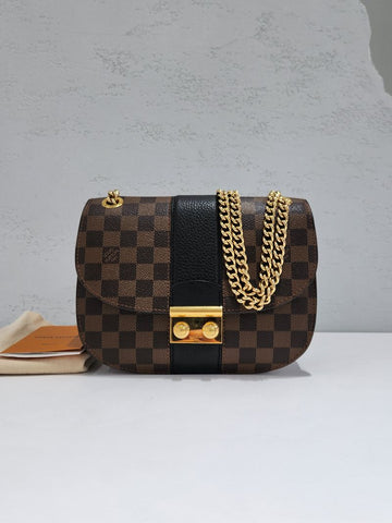 LOUIS VUITTON エベン ダミエ ホワイト ショルダーバッグ N64419 155003867