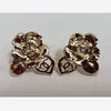 CHANEL Camelia Gold Earrings 155006046 [P]