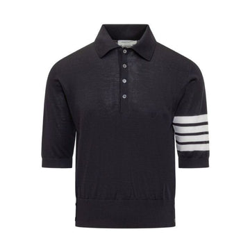 THOM BROWNE メリノウール ポロ 半袖 Tシャツ Y1014 415 155008516