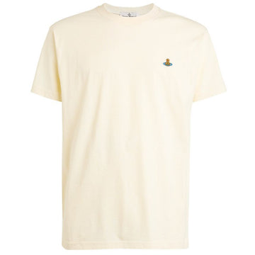 Vivienne Westwood Women's 25SS ORB Logo Embroidered Classic T-Shirt White 3G010013 J001M A407 153208956