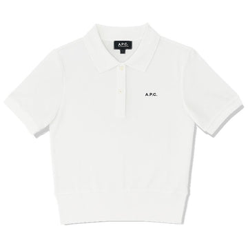 APC Embroidered Small Logo Polo T-Shirt White 152303275