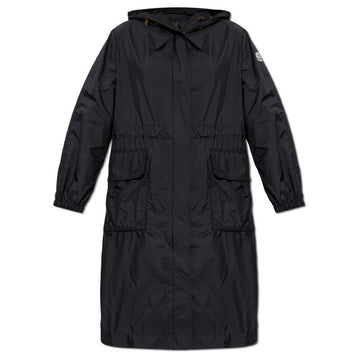 Moncler HIENGOS Logo Patch Long Hooded Jacket Black 1C000 20 53A5E 999 146793876